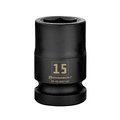 Powerbuilt 1/2" Drive 15Mm Impact Socket 647162